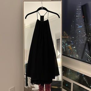 Black Halter Dress with Back Detail